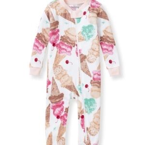 Burt’s Bees baby 3-6 months ice cream cone pajama